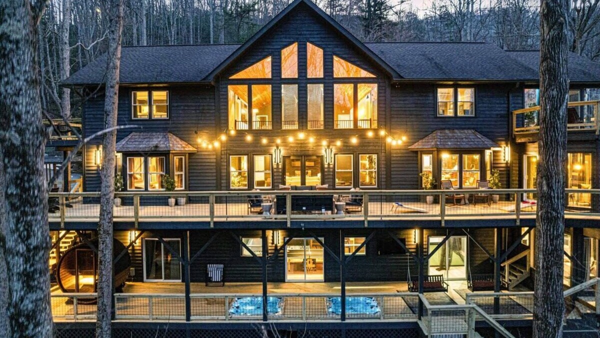 Asheville House | 7k sq ft Mountain Estate -The Most Epic Experience