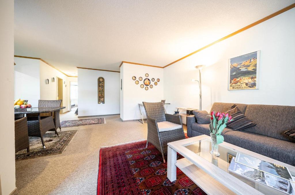Vulpera Apartment | 9302 Zweckmaessig eingerichtete 3,5 Zimmer Wohnung mit ueberdachtem Suedwestbalkon
