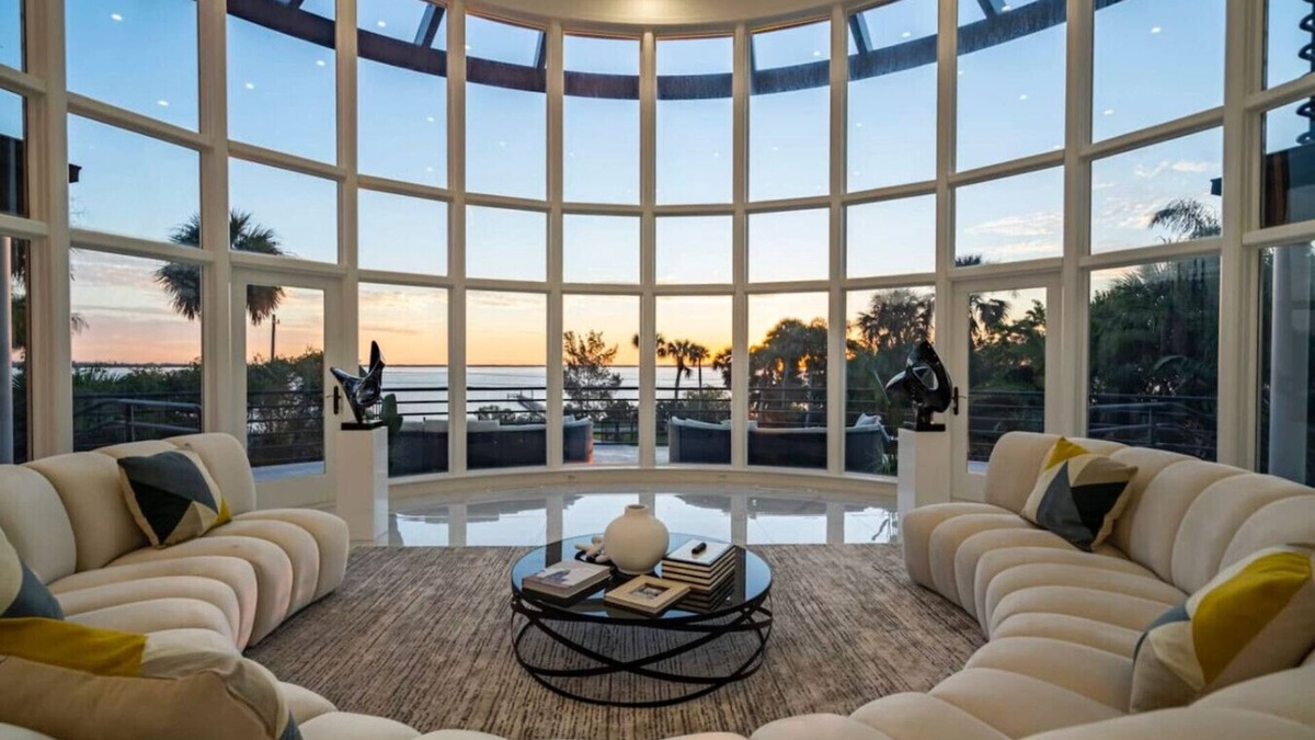 Fort Pierce Apartment | 9K SF Waterfront Mansion, Pool, Boat Dock, Theater