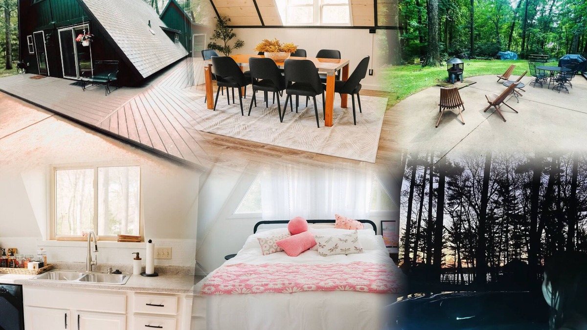 Sturgis House | A-Frame near Chicago, Notre Dame, Shipshewana, Pet friendly, Shared Hottub.