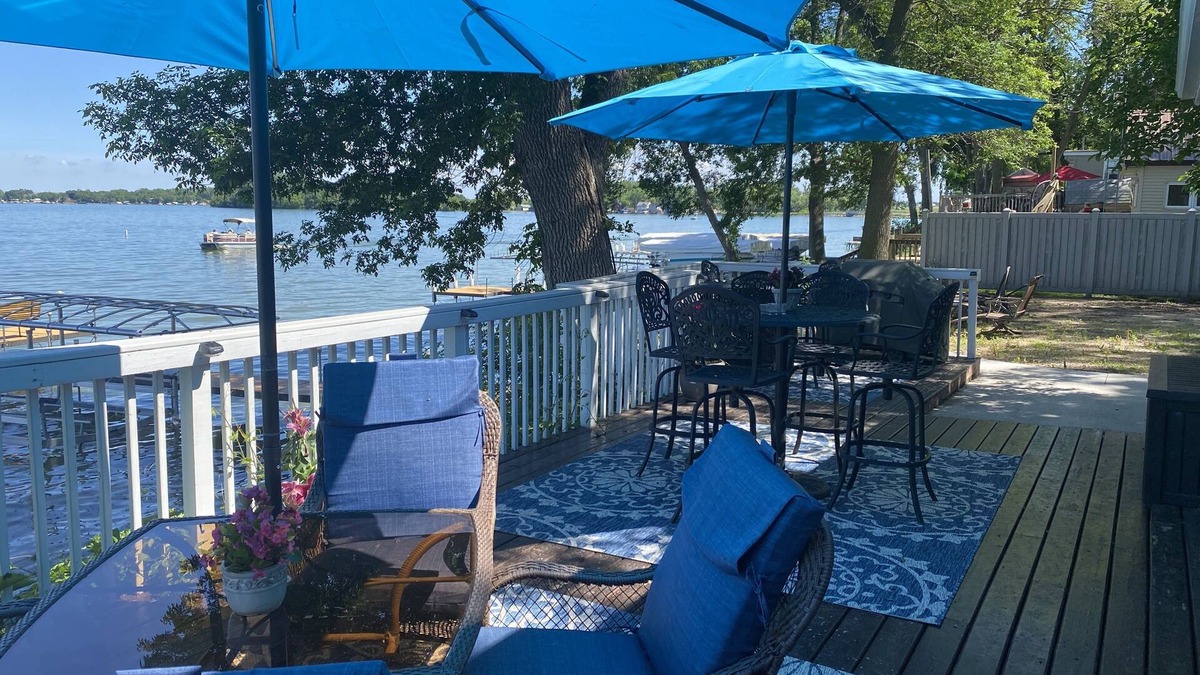 Clay County House | A fun fall retreat! Near Okoboji, Lakeside Home on Lost Island Lake