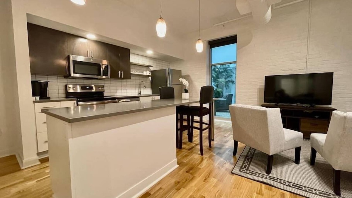 Old Market Apartment | A historic 700 square foot Atrium loft in the heart of the Old Market
