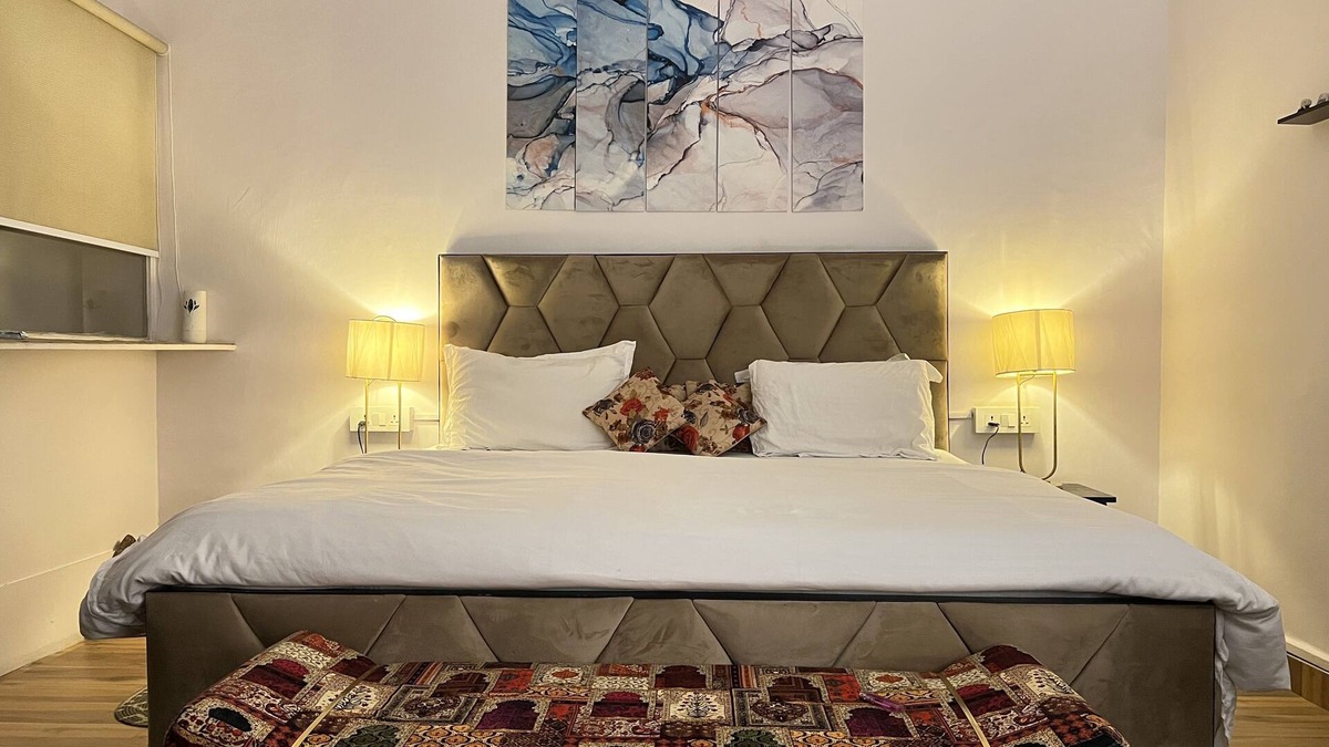 Hauz Khas Apartment | A king size bed and urban retreat in the heart of Hauz Khas Village.