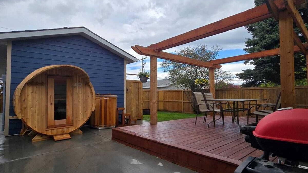 Southeast Calgary House | A Little R & R- private sauna & cold/hot plunge
