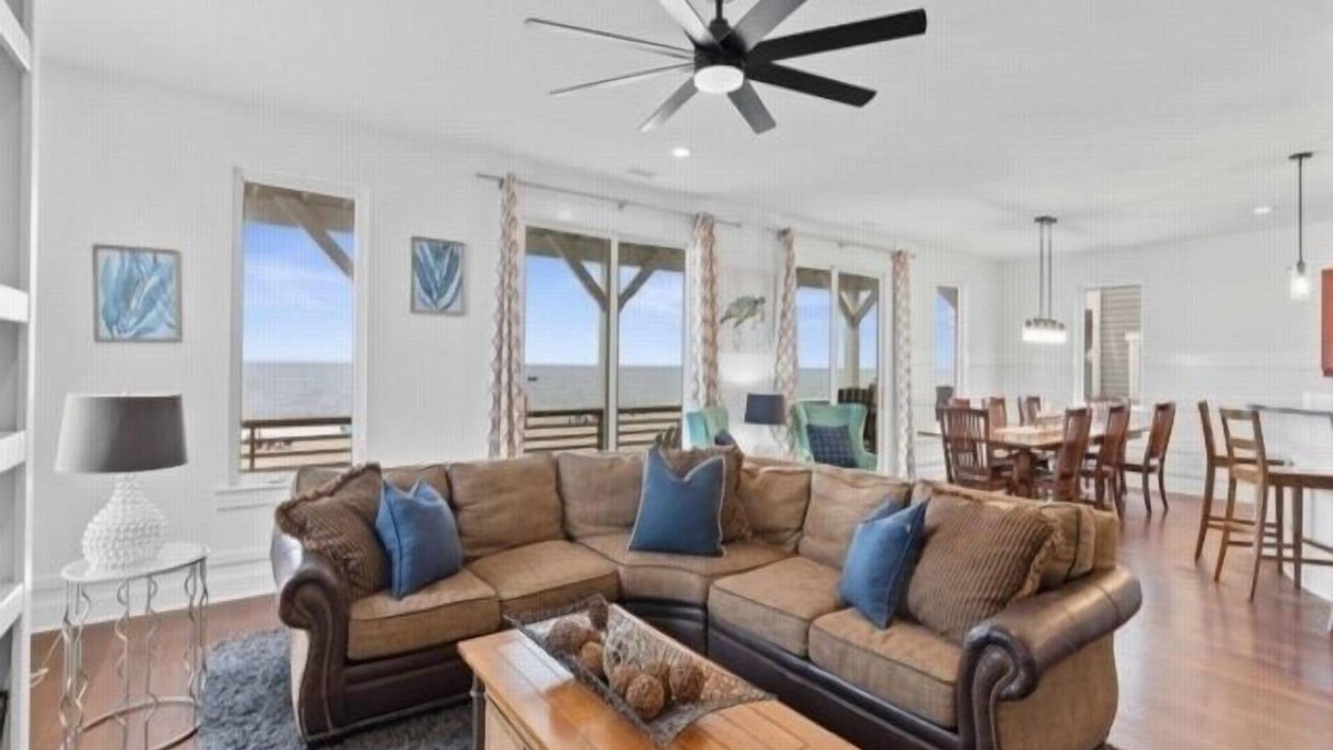 North Carolina Coast House | A Shore Thing 2 - OCEANFRONT and PET FRIENDLY home - see the sunrise, hear the waves, feel the breeze - large oceanfront balcony by RedAwning