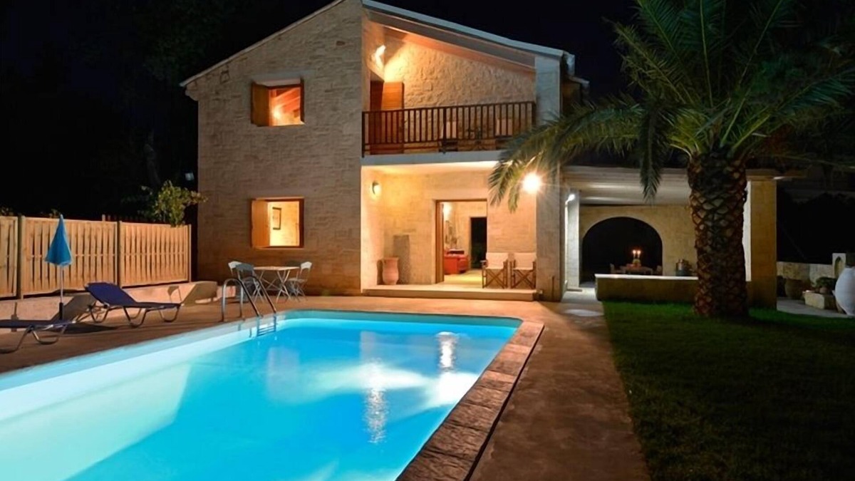 Kalyves Villa | A Stone Villa With Wonderful Sea View, Just 250m Away From The Sandy Beach