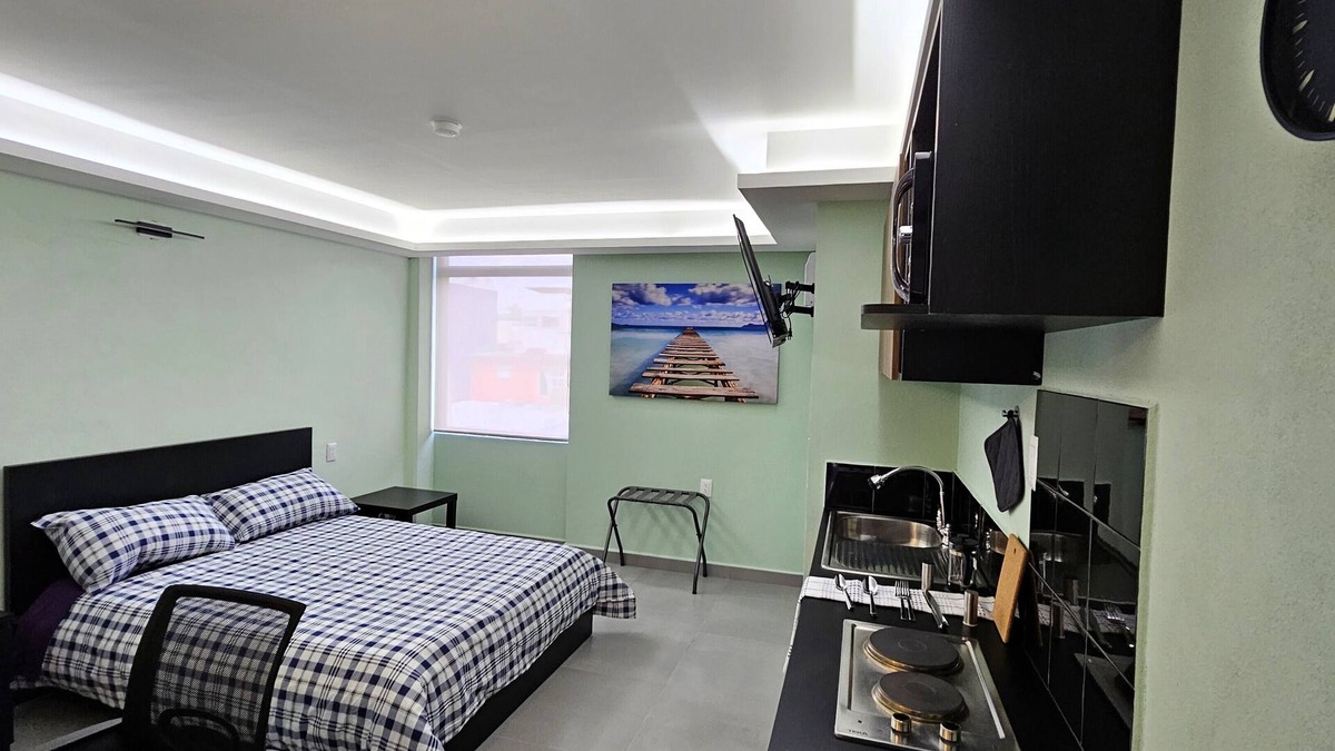 Cuautitlan Izcalli Apartment | A14 Full Suite Mini Dept at Plaza Acequia A14