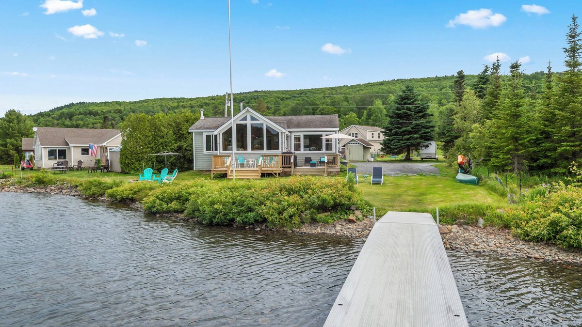 Rangeley Plantation House | Abenaki - private waterfront on Rangeley Lake, steps from the water!