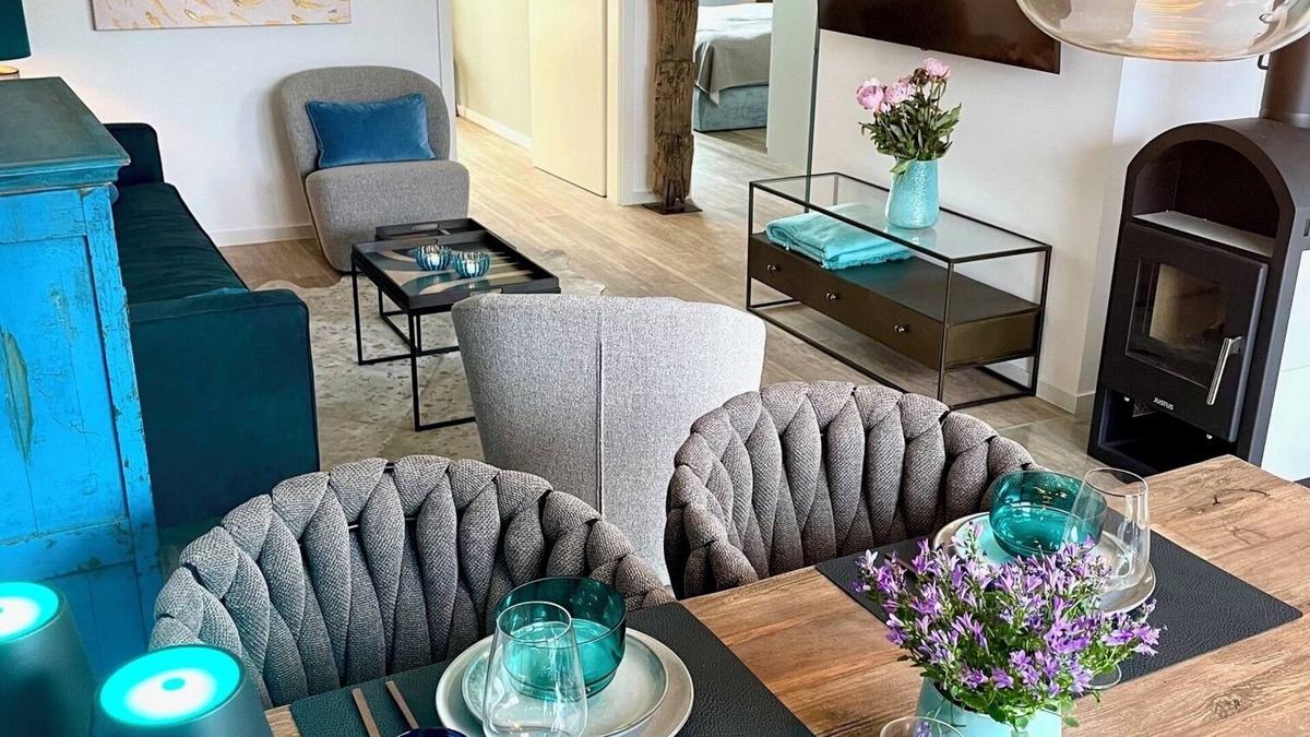 Busum Apartment | Achterdeck- Nah zum Strand mit Kamin und Balkon