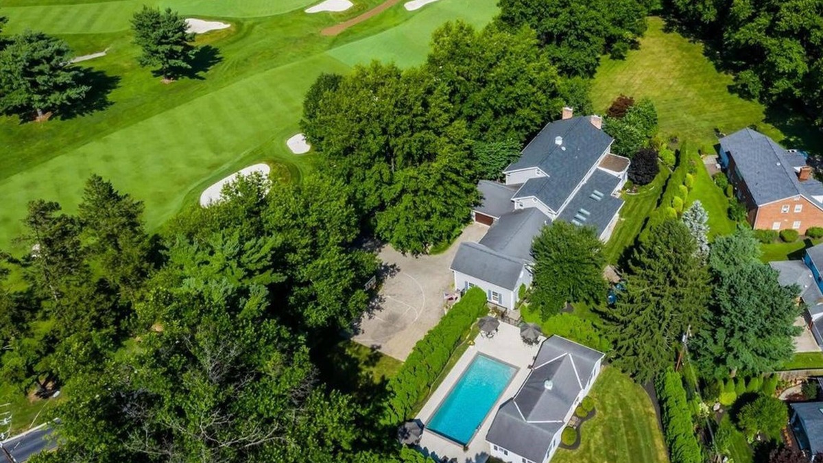 Camp Hill House | Across the 17th Green with Pool by Hershey & Harrisburg