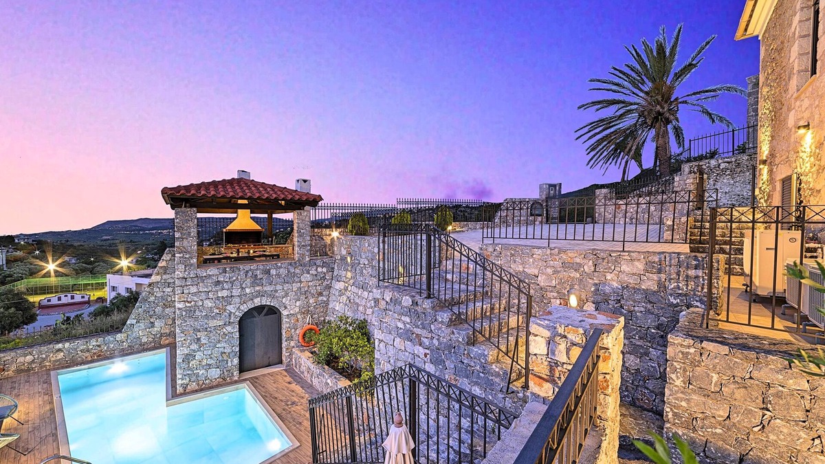 Kournas Villa | Acrothea Villa Heated Pool