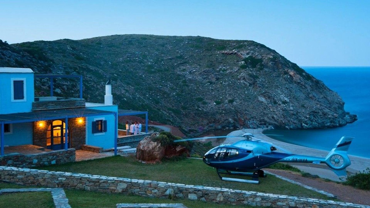 Andros Villa | Aegea Blue Cycladic Resort | Grand Blue Villa with Sea View | Zorkos