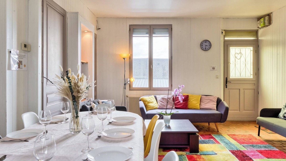 Gare-Jouvenet House | Agapanthes, jolie maison de ville à Rouen avec extérieur, terrasse