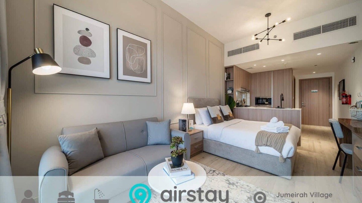 Jumeirah Village Triangle Apartment | Airstay | Stylish Studio | JVT | Community Views