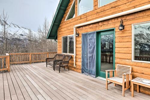 Eagle River House | Alaskan Mountain Gem with Private Hot Tub and Gym!