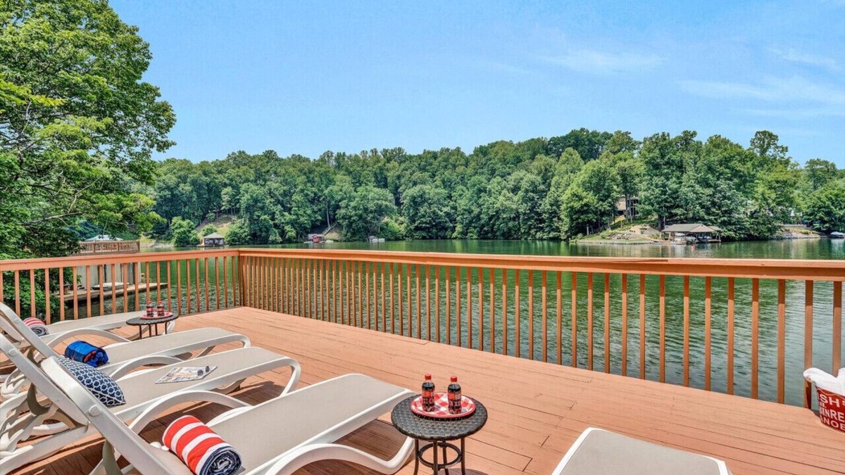 Westlake Corner House | All Decked Out-Features a game room, ping-pong table, large-screen TV and kayaks!
