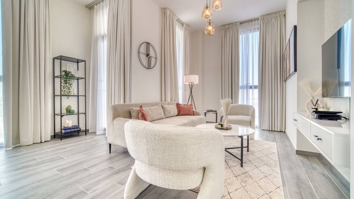 Dubai Production City Apartment | Alluring 2BR w/Assistant’s Room at Mesk 1 Midtown Dubai Production City by Deluxe Holiday Homes