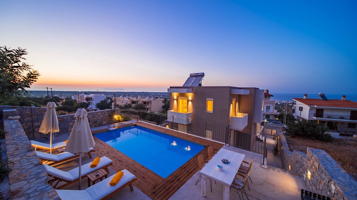 Piskopiano Villa | Aloni 3 bedroom Sea View Villa, sleeps 7 persons