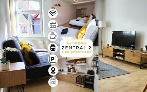 Altdorf bei Nuernberg Apartment | Altdorf Zentral 2, Stadtnähe NBG, 3 BR, 9 Pers