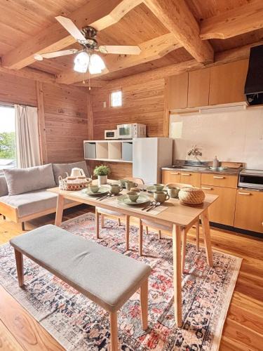 Amakusa House | Amakusa Log House with Sea and Sunset View