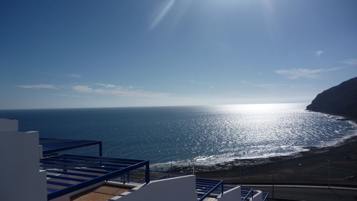 Gran Tarajal Apartment | AMAZING SEA VIEW LUXURY APARTMENT- WITH SUN DRENCHED SPACIOUS TERRACE/FREE WiFi
