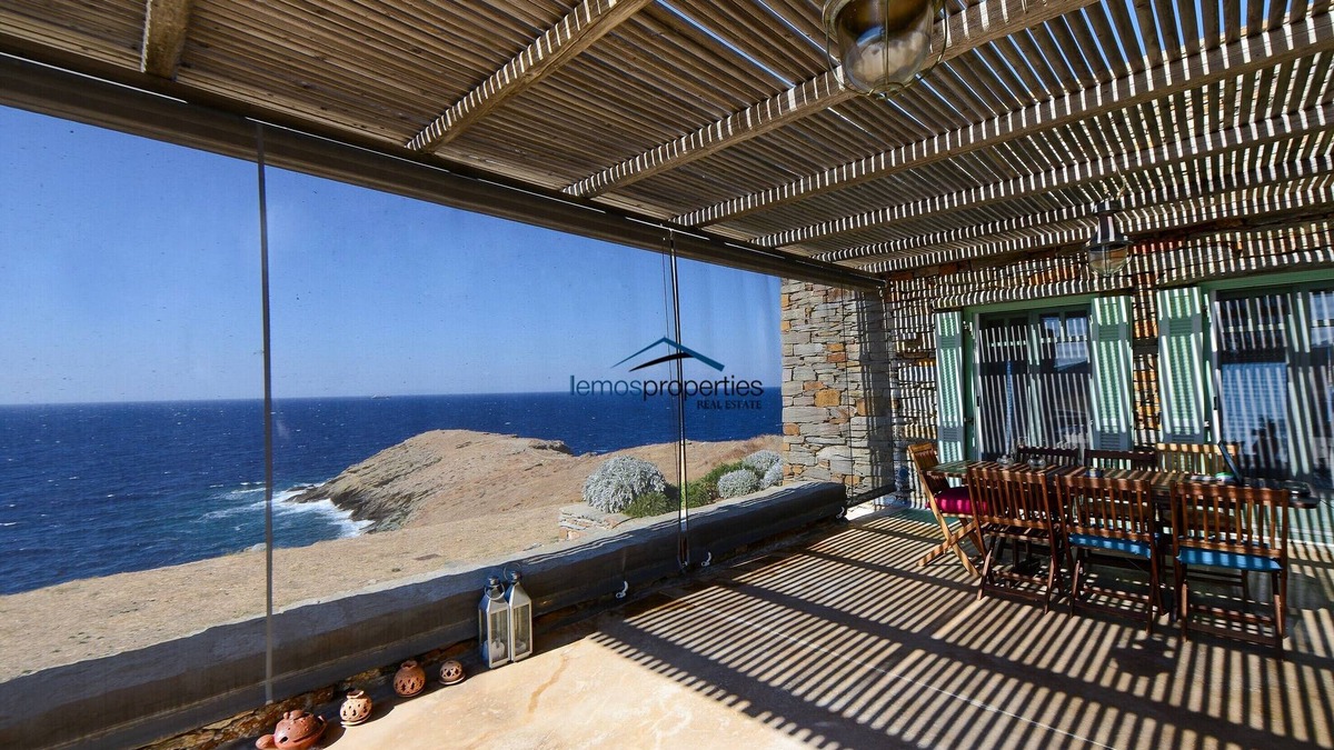 Korissia Villa | Amazing villa on the waterfront with a panoramic sea view