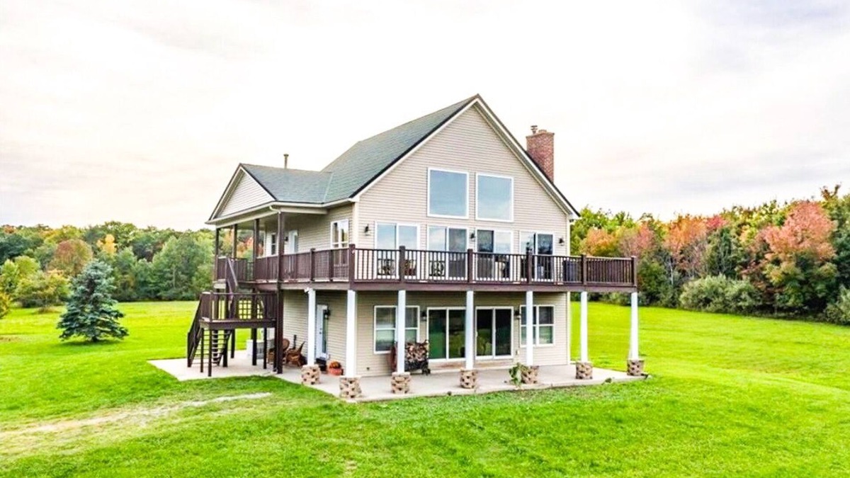 Naples Ski Chalet | Amenity packed home set on 40 acres with sweeping views of Canandaigua Lake.