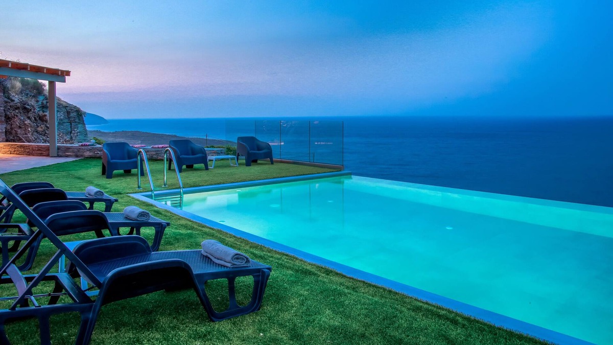Andros Town Villa | Anastasis Luxury Villa Andros with Heated Pool