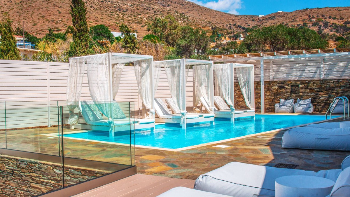 Kipri Villa | Andros Luxury House - for families groups - Pool, Seaview, 250m Beach