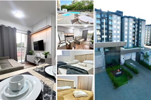 Vila Industrial Apartment | Apartamento Inteiro - 2 Quartos com AC - Wifi 1000mb - Piscina - 1 Vaga de Garagem - Elevador - Sacada Gourmet - Indicado para Grupos, Hospedes a Trabalho, Família e Pets