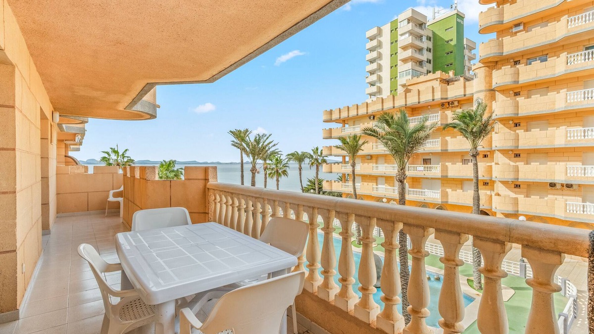 San Javier Apartment | Apartment 'Castillo De Mar F3 Torre Sur 2a' with Sea View, Shared Pool and Wi-Fi