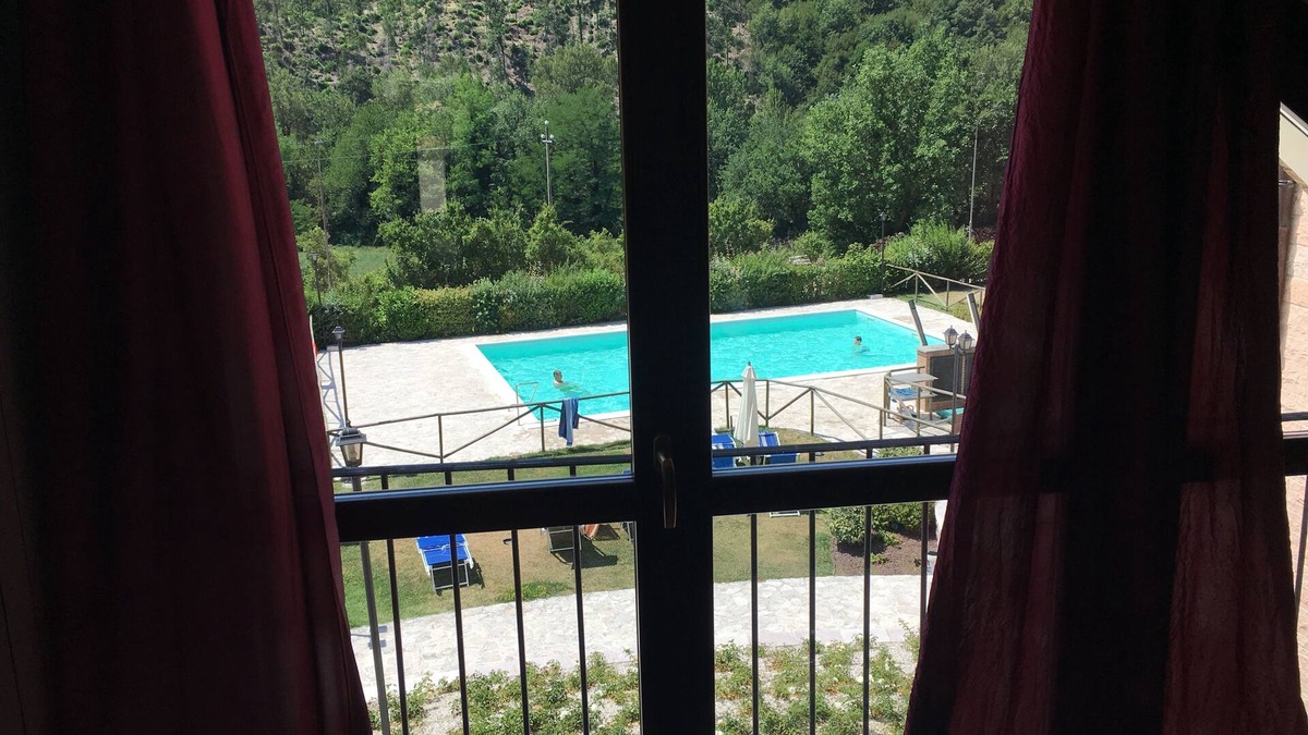 Piobbico Apartment | Apartment 2 bedrooms, 1 bathroom and living room with kitchenette and swimming pool