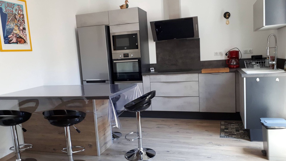Marseillan House | Apartment 93 M 2, 4 persons, 2 bedrooms, air-conditioned with wifi, in village