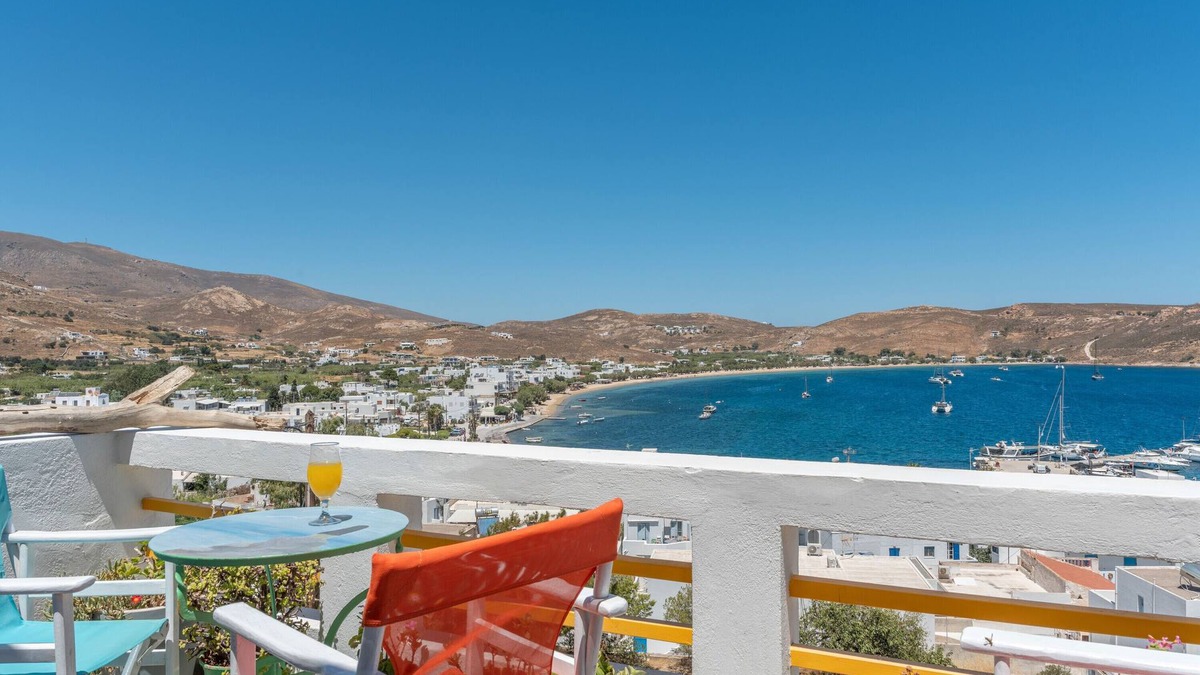 Livadi Apartment | Apartment 'Agnadi' with Sea View, Balcony and Air Conditioning