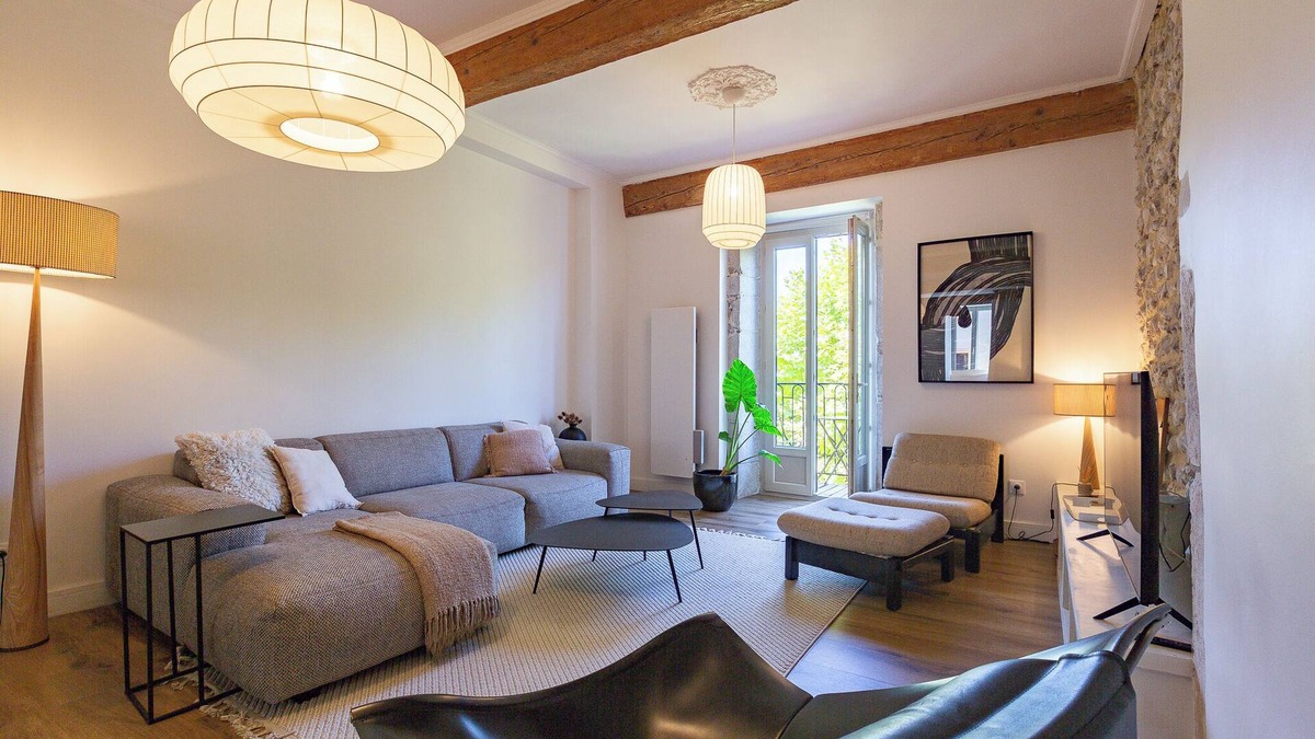 Pont-en-Royans Apartment | Apartment 'Aux Portes Du Vercors' with Mountain View, Balcony and Wi-Fi