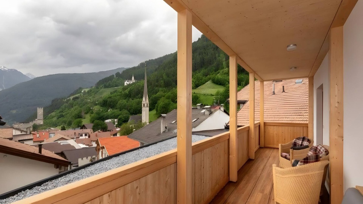 Burgusio Apartment | Apartment 'Bergfreiheit 3' with Mountain View, Shared Terrace and Wi-Fi