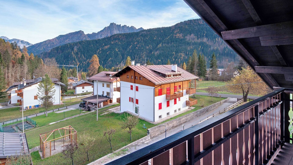 Falcade Apartment | Apartment 'Campido' with Mountain View, Shared Garden and Balcony