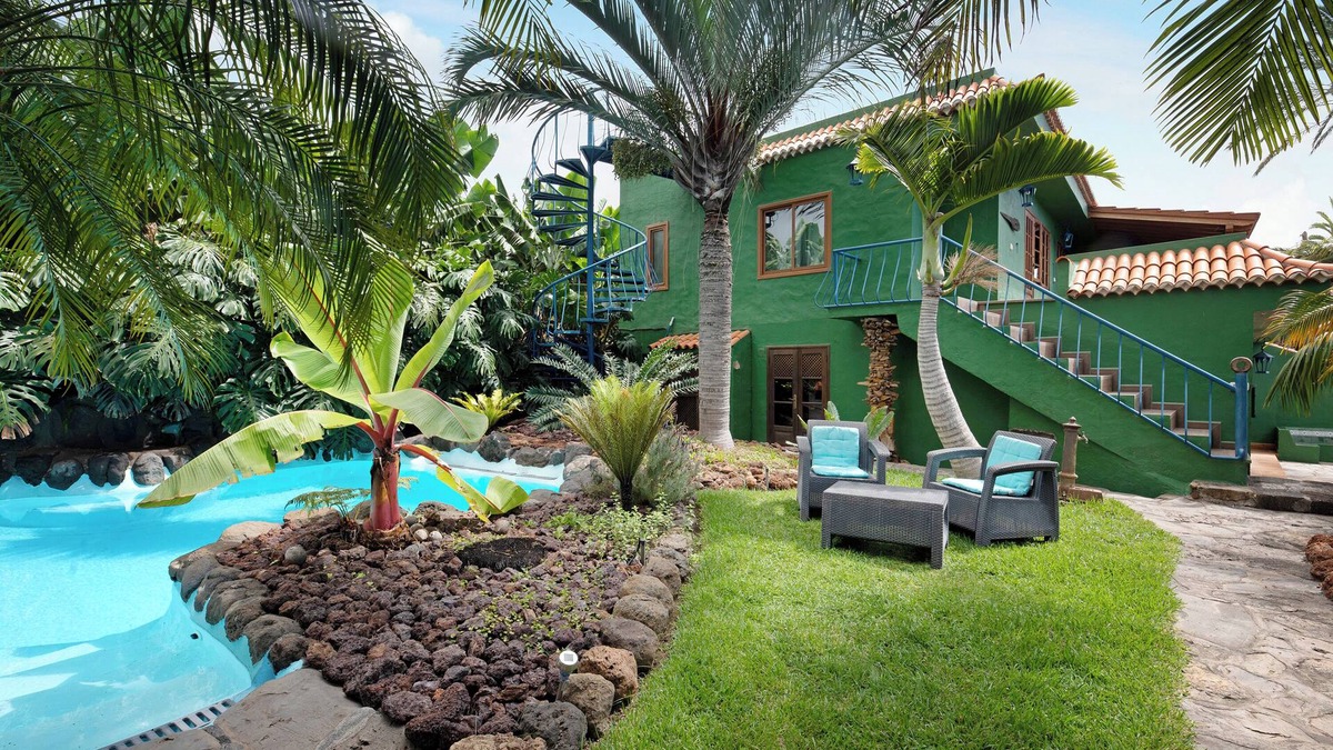 Tijarafe Apartment | Apartment 'Casa Garten' with Sea View, Private Pool and Wi-Fi