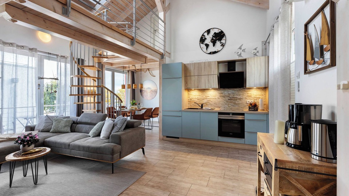 Mucheln Apartment | Apartment 'Ferienwohnung Seeschwalbe - Marina Mücheln' with Lake View, Wi-Fi and Air Conditioning