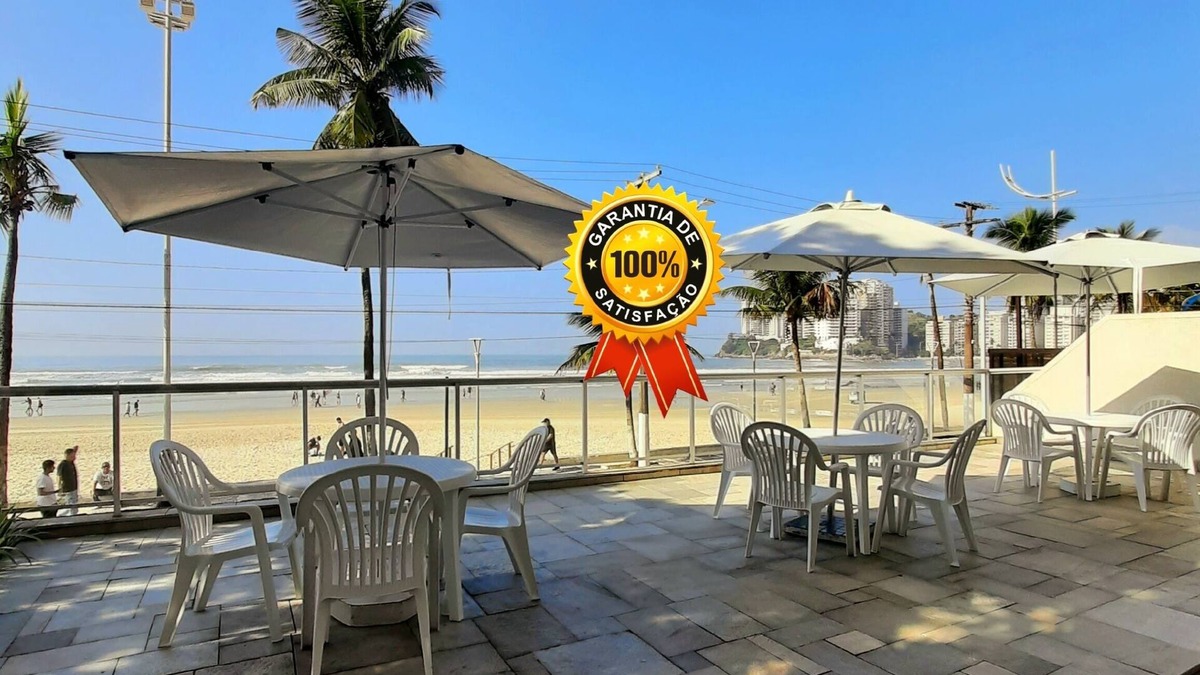 Vila Luis Antonio Apartment | Apartment in Guarujá, facing the sea, beach service, Wi-Fi, air conditioning, garage