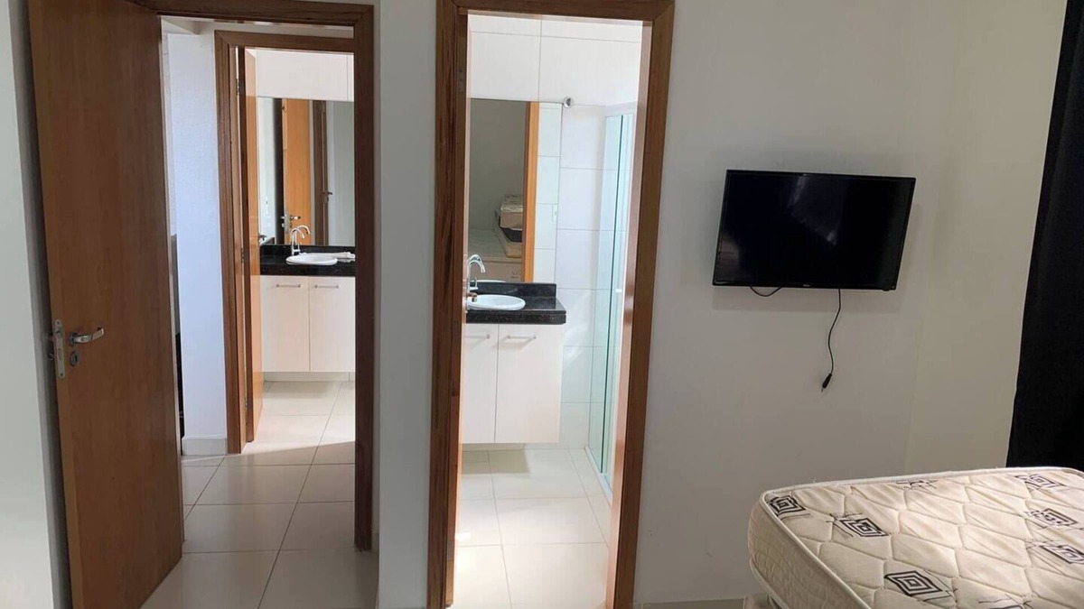Mirim Apartment | Apartment in Praia Grande with parking, close to the sea