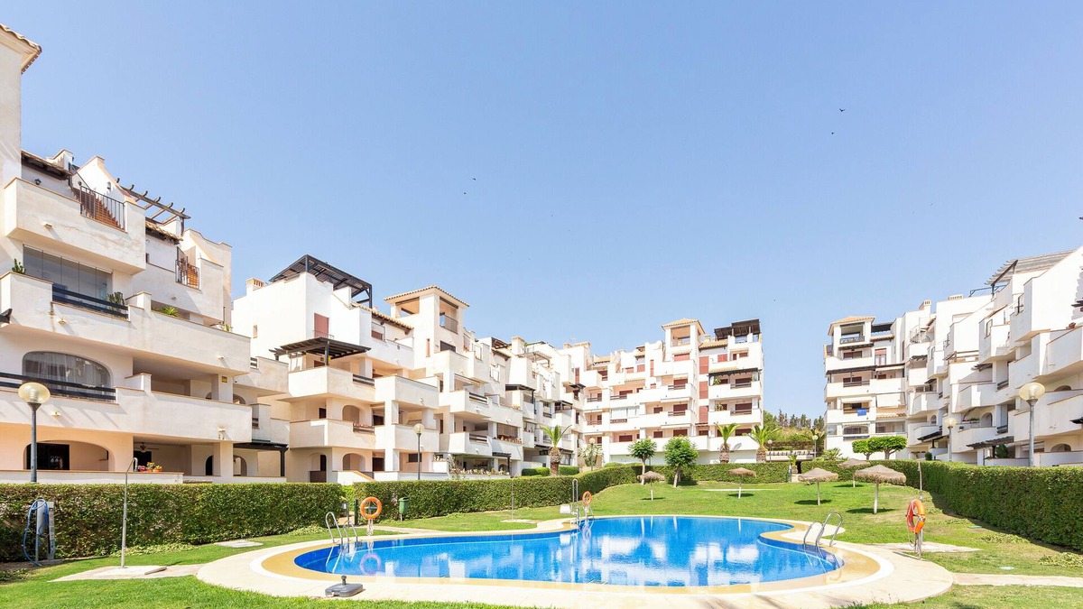 Vera Beach Apartment | Apartment 'Incredible Playazo Vera' with Shared Pool, Private Terrace and Air Conditioning.