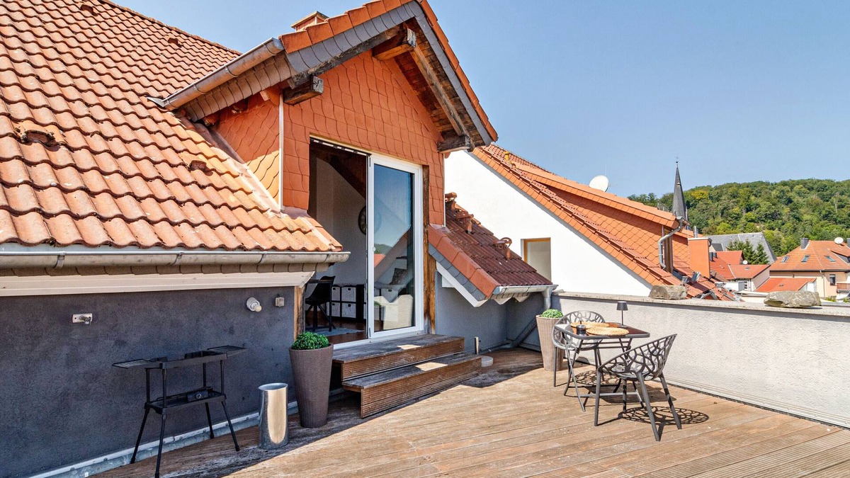 Harztor Apartment | Apartment 'Männerleben' with Private Terrace and Wi-Fi