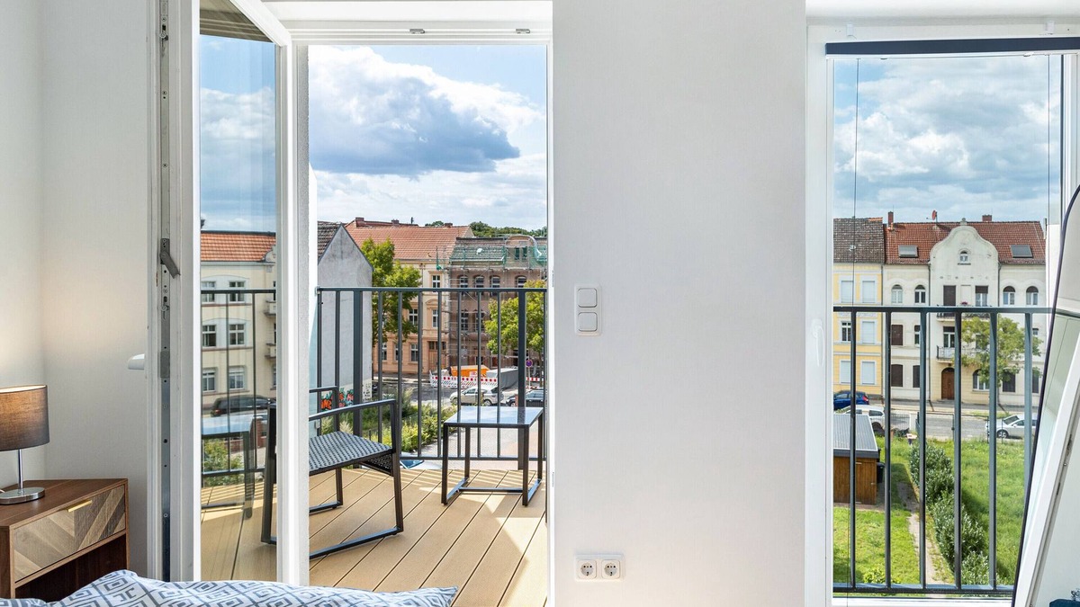 Wittenberge Apartment | Apartment 'Modernes Loft An Der Elbe' with Balcony, Wi-Fi and Air Conditioning