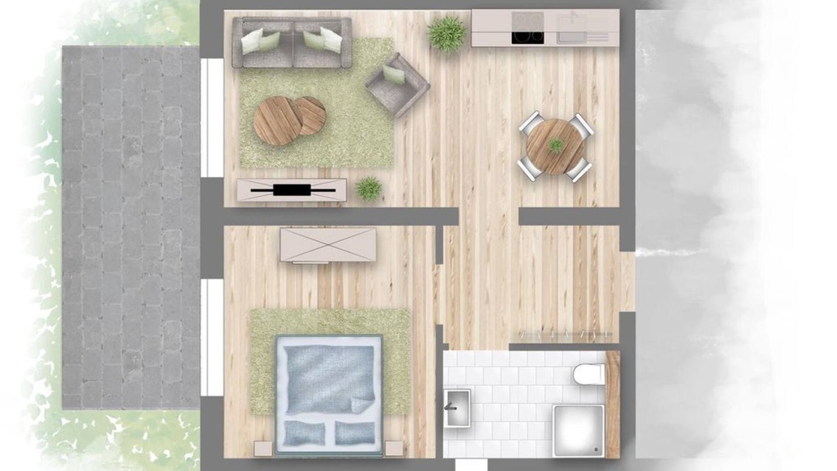 Neuwilthen Apartment | Apartment "Mohnblume" - Apartments Gutshof Schirgiswalde