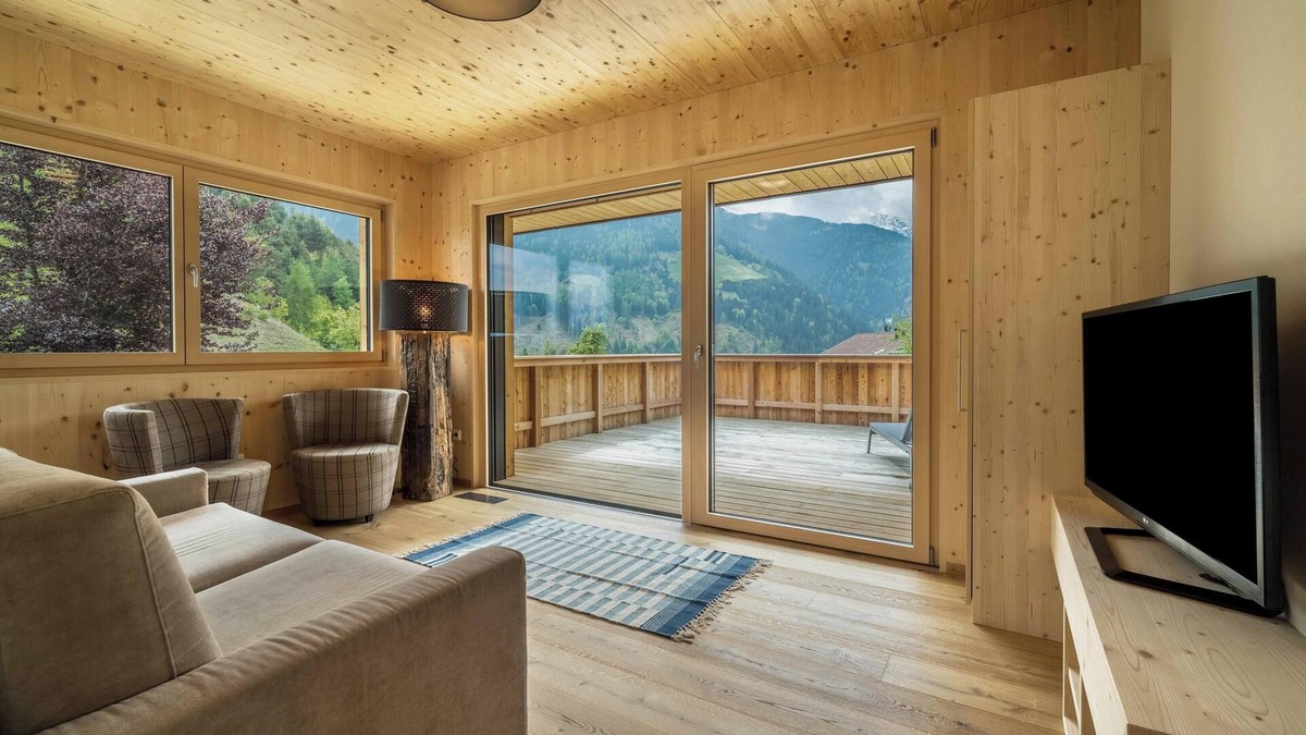 San Pancrazio Apartment | Apartment 'Naturapartments Alpreid Fichte' with Mountain View, Terraces & Wi-Fi
