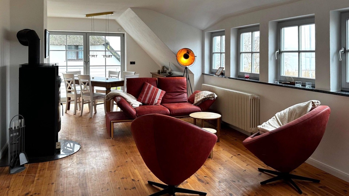 Seedorf Apartment | Apartment OG view - Holiday home Kapitänsblick Seedorf