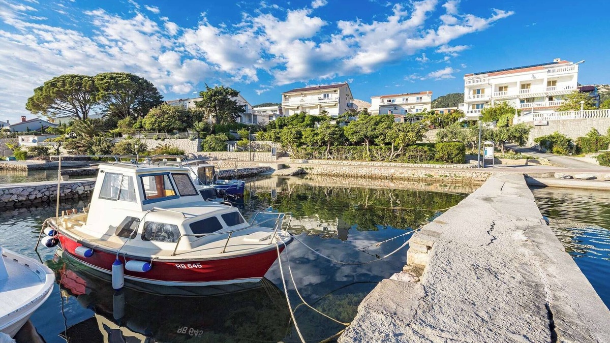 Rab Apartment | Apartment Rab with Private Dock and Sea Views