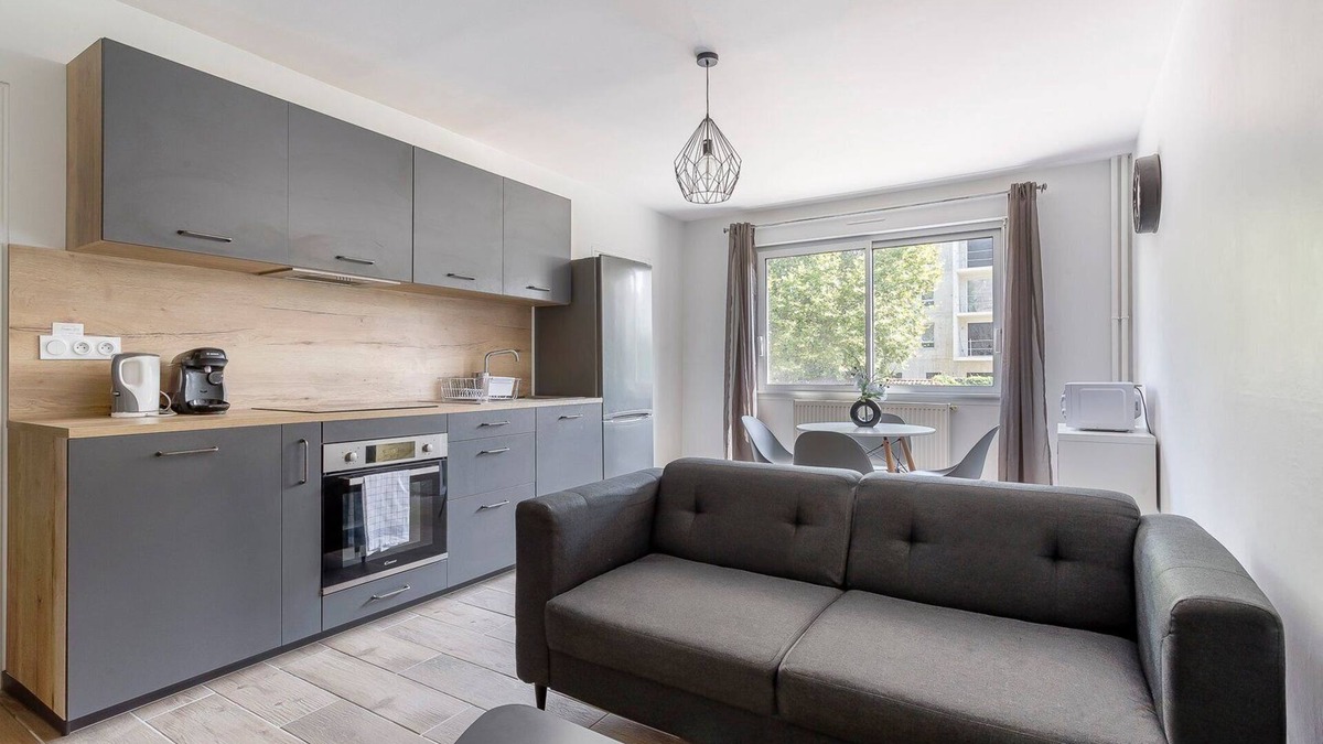 La Demi - Lune Apartment | Apartment T2 quiet - 10min from Lyon - Parking