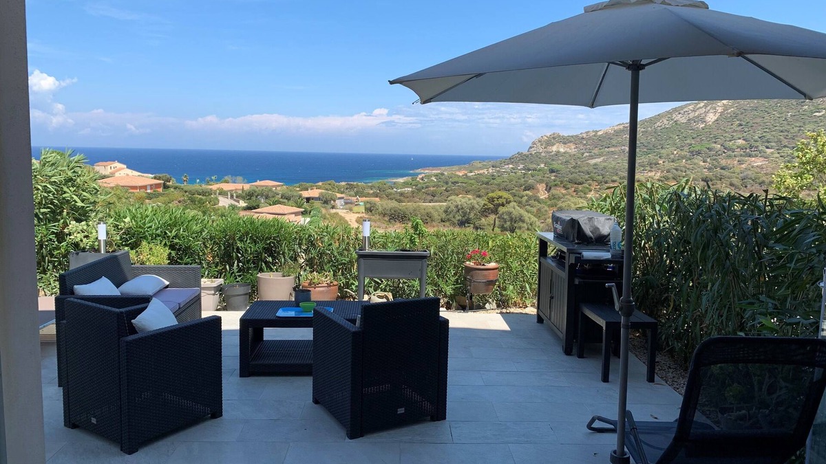 Marine de Saint Ambroggio Apartment | Apartment T2 Sea View, Air-conditioned, 4 People swimming pool in the residence